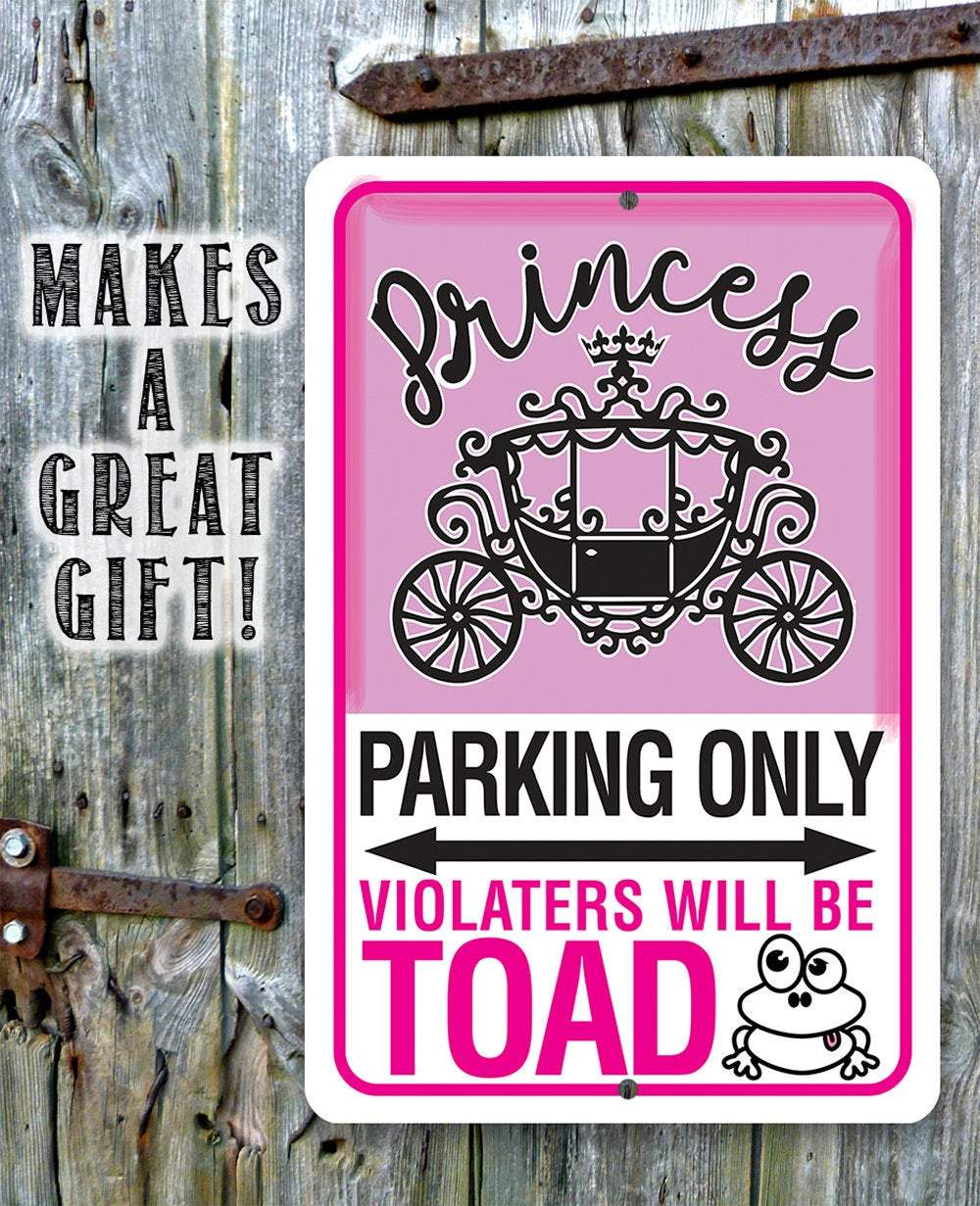 Princess Parking - Metal Sign | Lone Star Art.