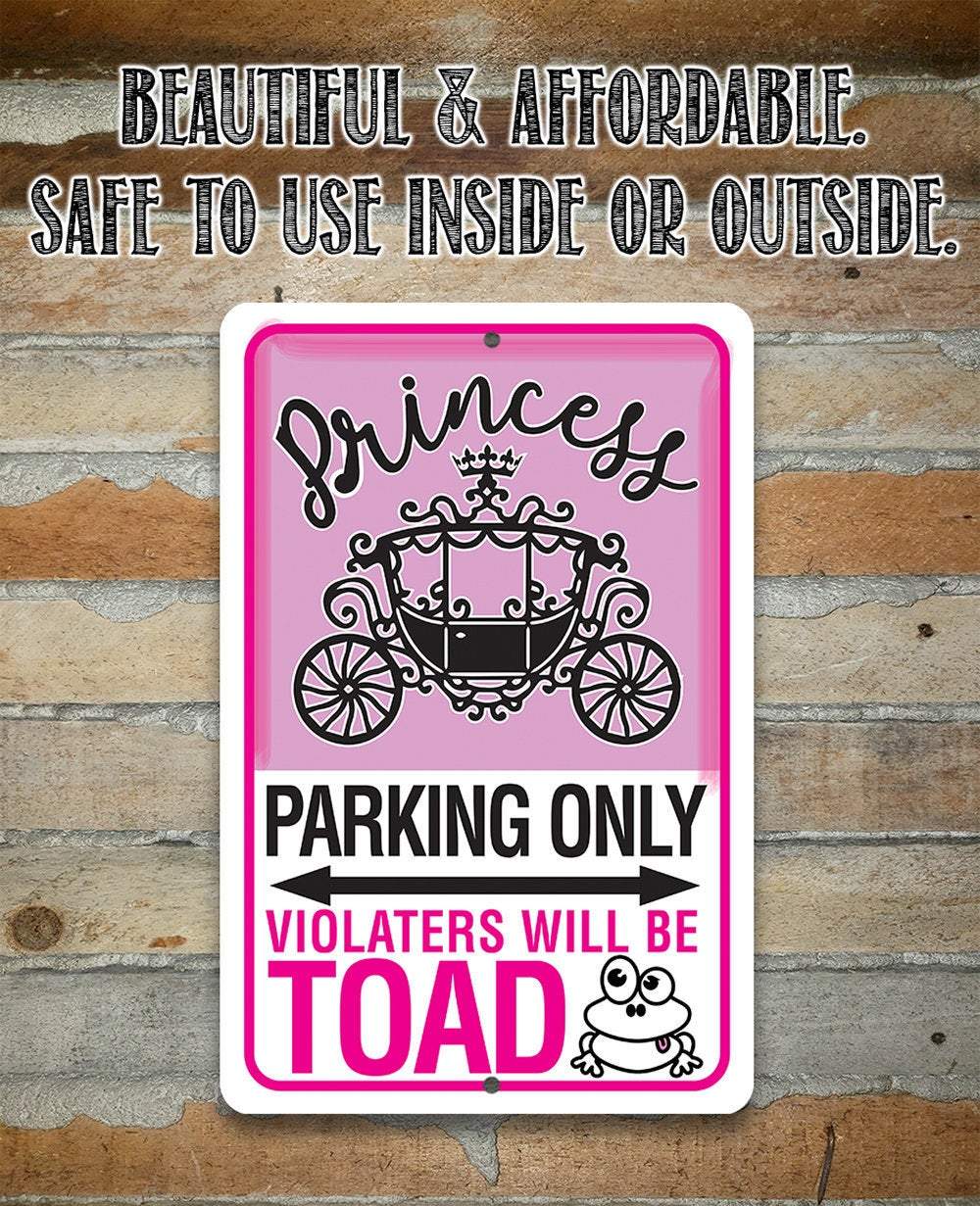 Princess Parking - Metal Sign | Lone Star Art.