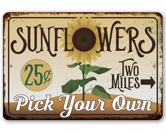 Sunflowers - Metal Sign | Lone Star Art.