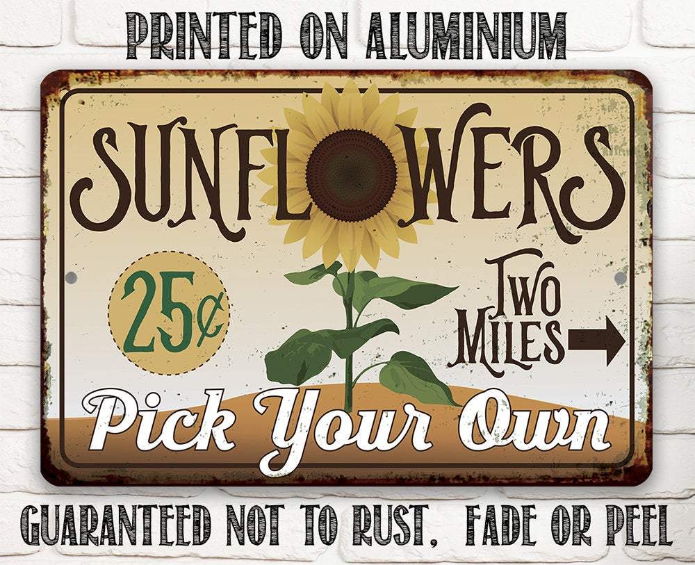Sunflowers - Metal Sign | Lone Star Art.