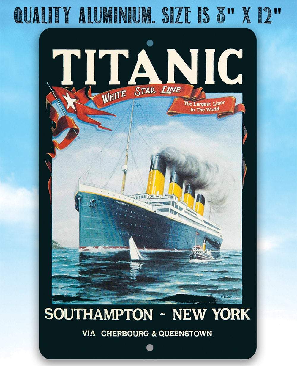 Titanic Poster - Metal Sign | Lone Star Art.