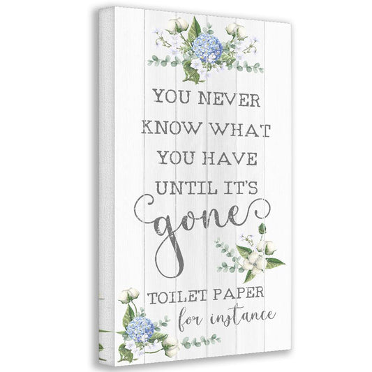 Toilet Paper - Canvas | Lone Star Art.