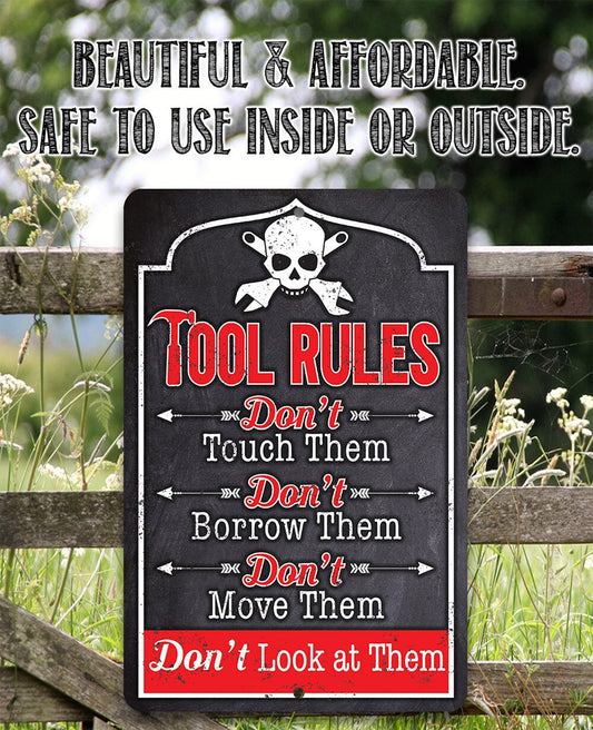 Tool Rules - Metal Sign Metal Sign Lone Star Art