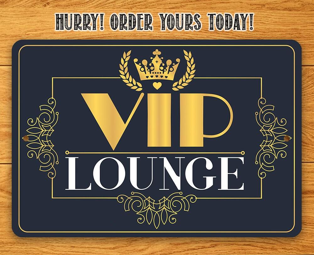 VIP Lounge - Metal Sign | Lone Star Art.