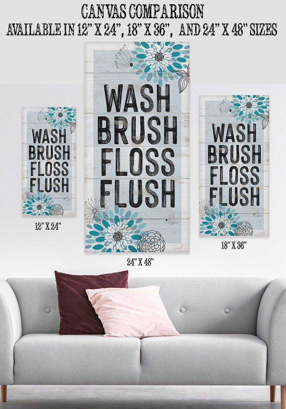 Wash Brush Floss - Canvas | Lone Star Art.