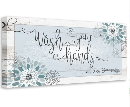 Wash Your Hands - Canvas | Lone Star Art.