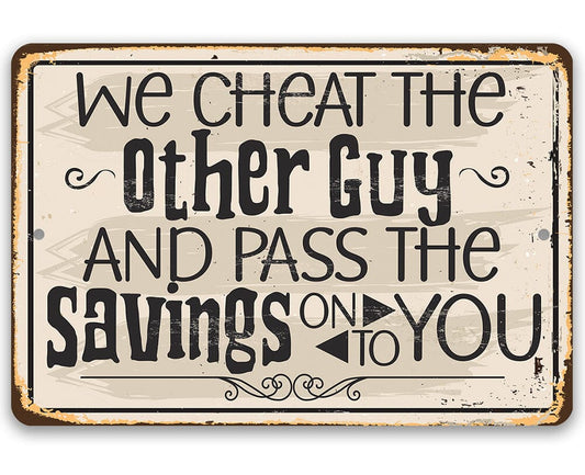 We cheat The Other Guy And Pass The Savings On To You - Durable-Use Indoor/Outdoor - 8" x 12" or 12" x 18" Aluminum Tin Awesome Metal Poster Lone Star Art
