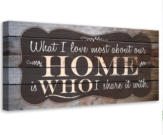 What I Love Most - Canvas | Lone Star Art.