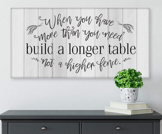 When You Have More - Canvas | Lone Star Art.