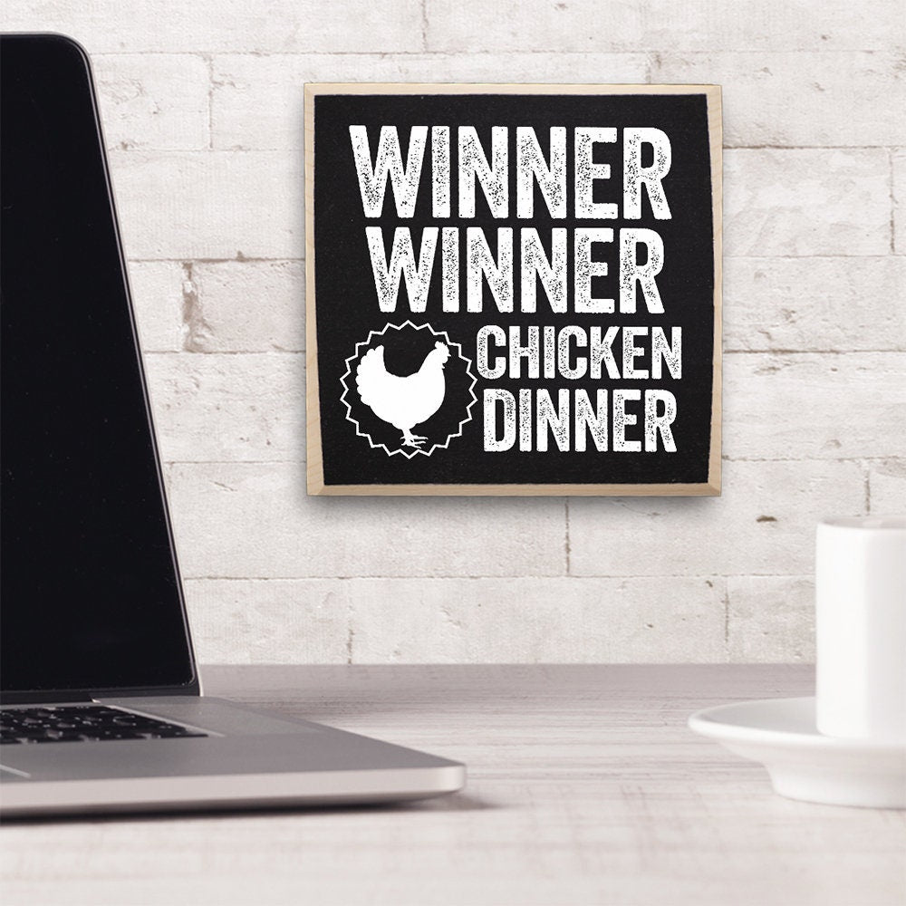 Winner Winner Chicken Dinner - Wooden Sign Wooden Sign Lone Star Art 