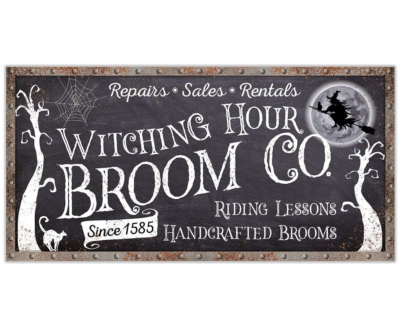Witching Hour Broom - Canvas | Lone Star Art.