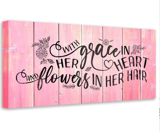With Grace In Her Heart - Canvas | Lone Star Art.