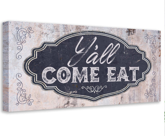 Y'all Come Eat - Canvas | Lone Star Art.