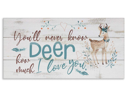 You'll Never Know Deer (Boy) - Canvas | Lone Star Art.