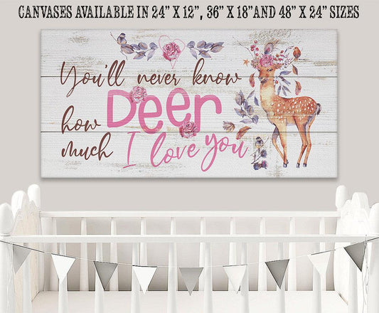 You'll Never Know Deer (Girl) - Canvas | Lone Star Art.